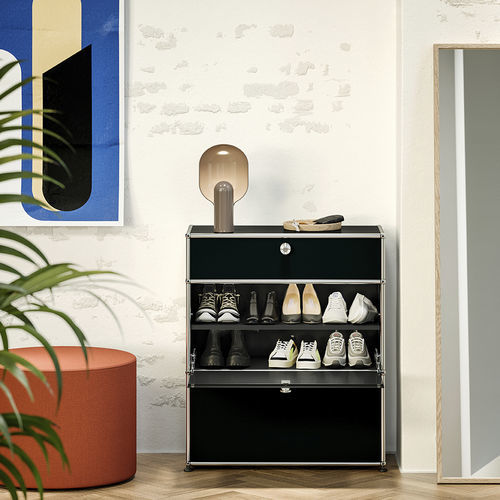 Sapateira contemporânea - USM Haller - USM Modular Furniture - de instalação livre / metálica / da linha residencial