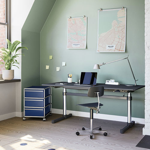 Mesa secretária de piso - USM Kitos - USM Modular Furniture - contemporânea / em MDF / reta