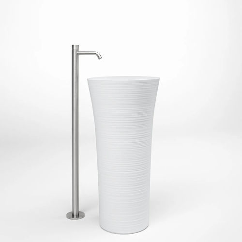 Cuba de piso - HANDMADE - FALPER - em CristalPlant® / por medida / com misturadora