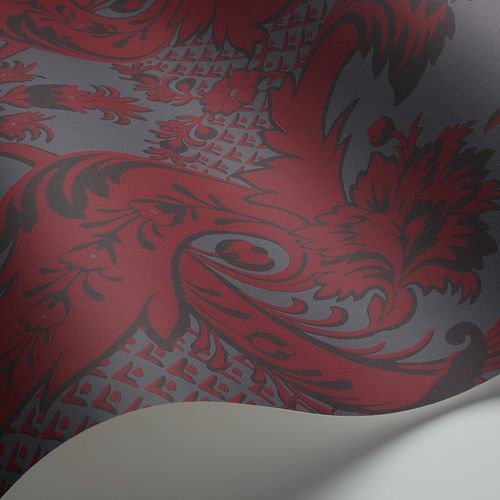 Papel de parede clássico - Wyndham - Cole&Son - em tecido / floral / padrão damasco