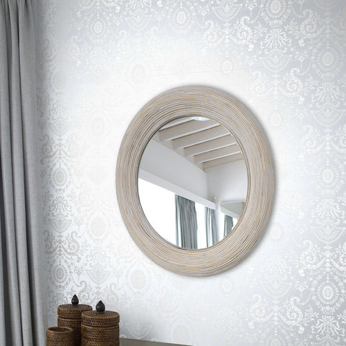 Papel de parede clássico - Woolverston - Cole&Son - em tecido / padrão damasco / branco