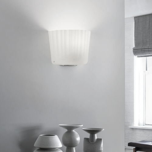 Arandela contemporânea - CLOTH - Vistosi - para ambiente interno / em metal cromado / em vidro soprado