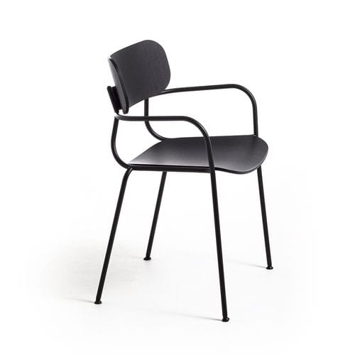 Cadeira de restaurante contemporânea - Kiyumi AR - arrmet - para ambiente interno / em compensado / em madeira de freixo