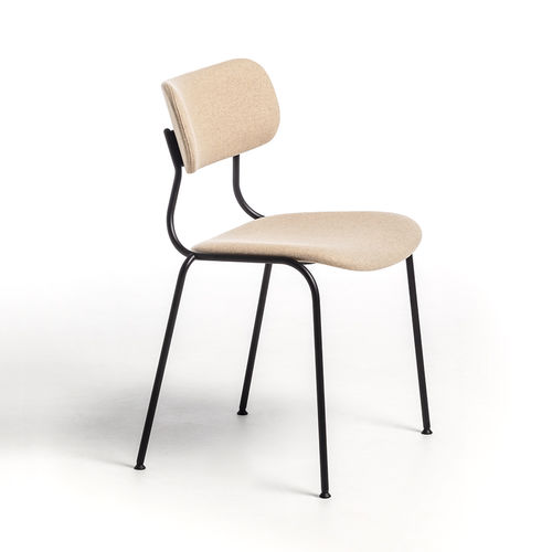 Cadeira de restaurante contemporânea - Kiyumi - arrmet - para ambiente interno / em tecido / em couro