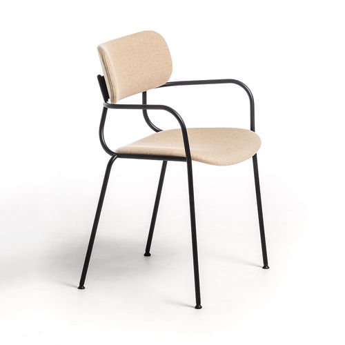 Cadeira de restaurante contemporânea - Kiyumi AR - arrmet - para ambiente interno / em tecido / em couro