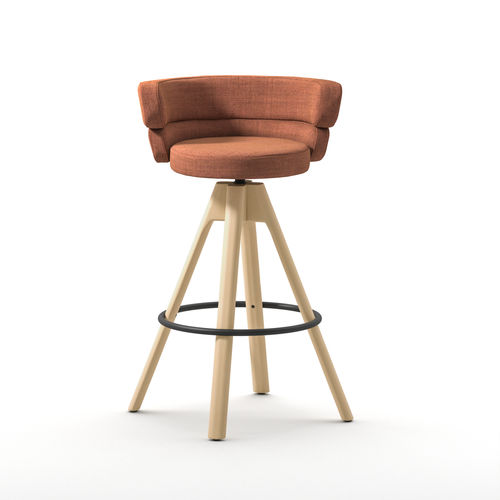 Cadeira alta contemporânea - Dam ST-4WL - arrmet - para ambiente interno / em tecido / em couro