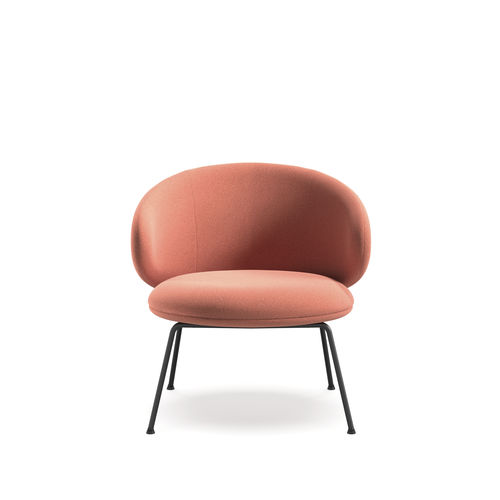 Poltrona contemporânea - Belle Lounge - arrmet - em tecido / em couro / metálica