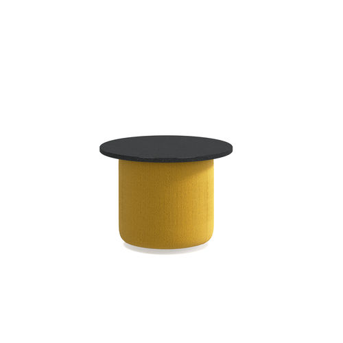 Mesa de centro contemporânea - Cèpe XS - arrmet - em compensado / com base em couro / base com tecido