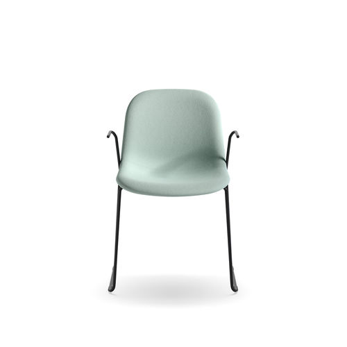Cadeira para interlocutor de design escandinavo - Máni AR-SL - arrmet - para ambiente interno / em tecido / em couro