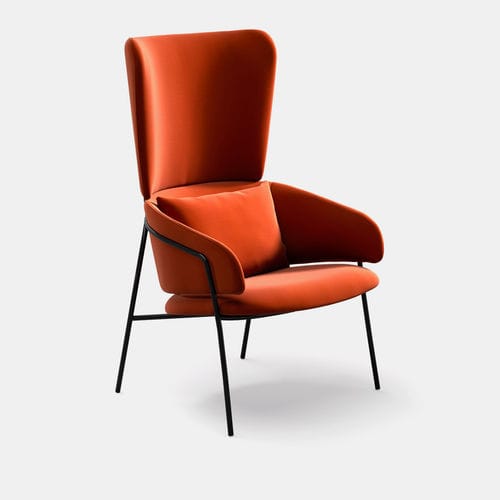 Poltrona Bergère - Strike Relax - arrmet - contemporânea / em tecido / em couro