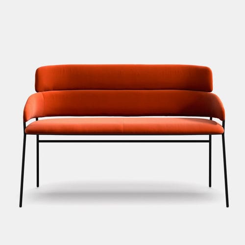 Banco booth de lanchonete contemporâneo - Strike SO - arrmet - em couro / em tecido / em couro sintético