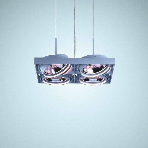 Luminária técnica pendente - CARDAN - LFF - de LED / halôgena / quadrada