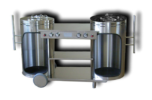Cozinha para ambiente externo - BONGOS : KBQ S40 - Emme Group - de estilo industrial / em aço inoxidável / sem puxadores