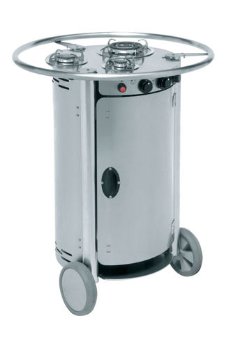 Fogão a gás - TUS 3B ST01 LUX - Emme Group - profissional / em aço inoxidável