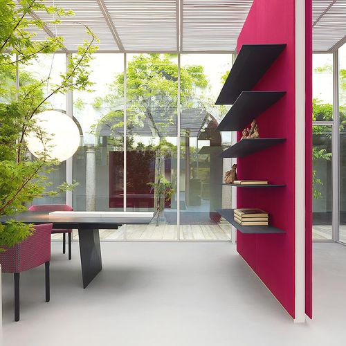 Painel para ambiente interno - BUILD - PAOLA LENTI - em fibra de madeira / em poliéster