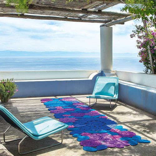 Tapete contemporâneo - CROCHET - PAOLA LENTI - estampado / em fibra sintética / retangular