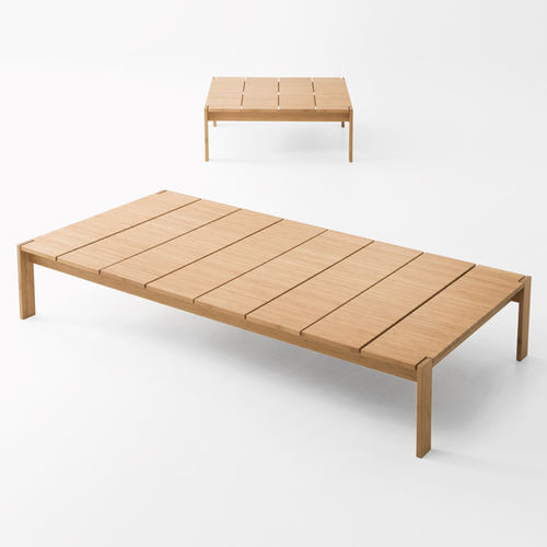 Mesa de centro contemporânea - FREI - PAOLA LENTI - em bambu / com base em bambu / retangular