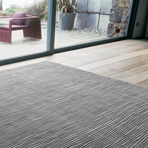 Tapete contemporâneo - DEEP  - PAOLA LENTI - de cor lisa / listrado / de lã