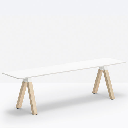 Banco contemporâneo - arki-bench ARKBW - PEDRALI - em aço / laminado / em carvalho