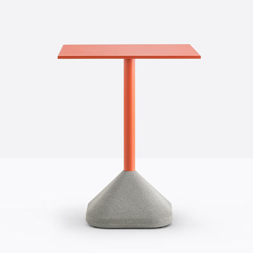 Mesa de lanchonete contemporânea - CONCRETE 855 - PEDRALI - em madeira / com base em concreto / com base em aço