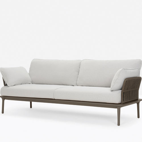 Sofá contemporâneo - REVA TWIST REVA-2_D - PEDRALI - para ambiente externo / em tecido / em corda