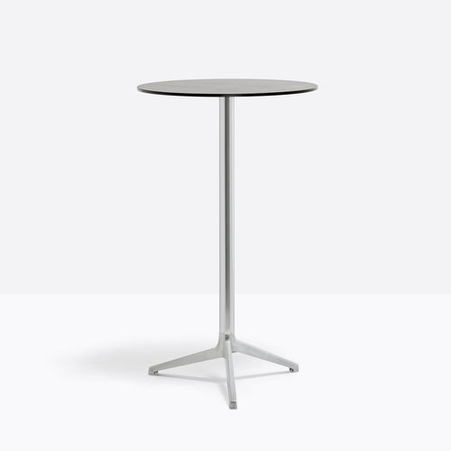 Mesa alta contemporânea - YPSILON 4794 - PEDRALI - em laminado / em madeira / com base em alumínio