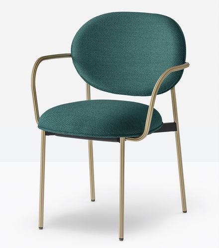 Cadeira contemporânea - blume 2955 - PEDRALI - para ambiente interno / em tecido / com base em alumínio