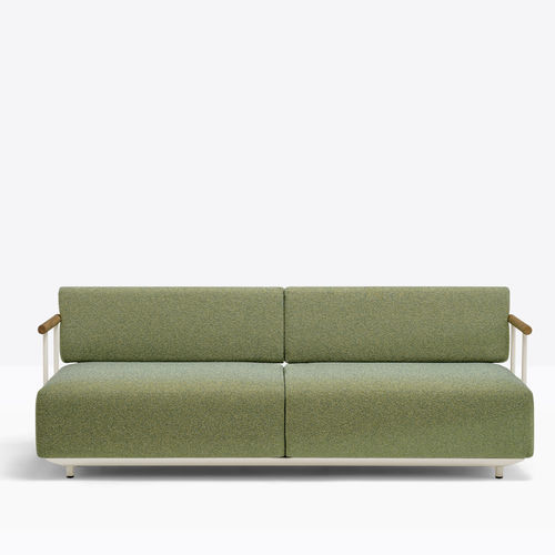 Sofá contemporâneo - ARKI-PLUS - PEDRALI - para ambiente externo / em tecido / com braços