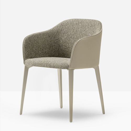 Cadeira contemporânea - laja 2 885/2 - PEDRALI - para ambiente interno / em couro / em tecido