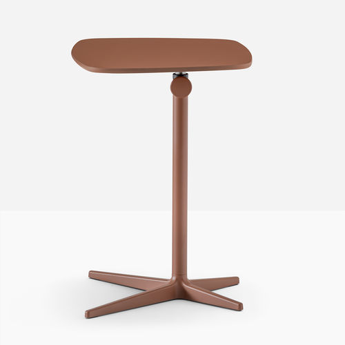 Mesa lateral contemporânea - diego 5910 - PEDRALI - em laminado / em Fenix NTM / com base em alumínio