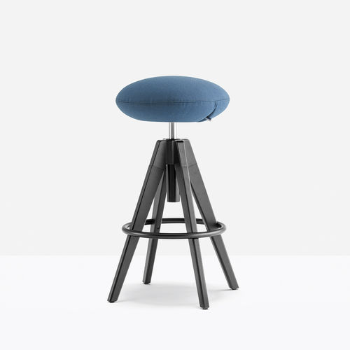 Banqueta de escritório contemporânea - arki-stool ARKW6/2 - PEDRALI - em tecido / com base em carvalho / com base em alumínio