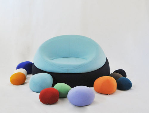 Poltrona de design orgânico - NÉNUPHARES - SMARIN - de lã / modular