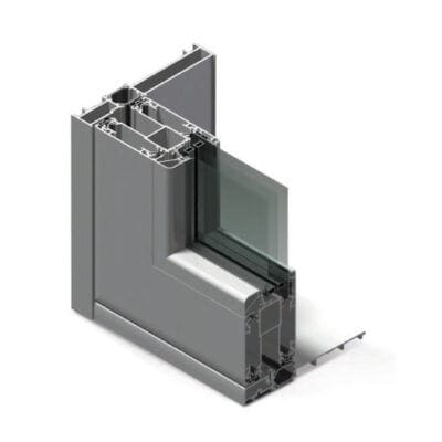 Perfil em alumínio - HX 160 - Nusco - para janela / para porta