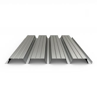 Telha em placa em aço - EUROBASE 67 - EUROPERFIL, SA - em aço galvanizado / efeito de metal / zipada