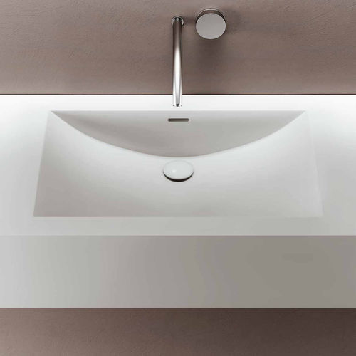 Cuba integrada - CUNA - PLANIT - em Corian® / com tampo / retangular