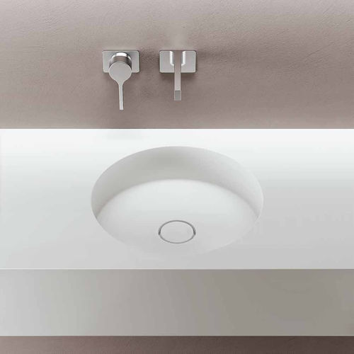 Cuba integrada - TRIADE 6 - PLANIT - em Corian® / com tampo / redonda