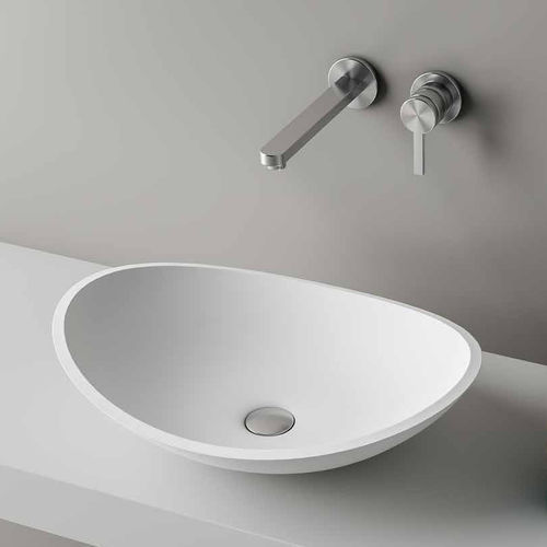 Cuba de apoio - ATTICA - PLANIT - em Corian® / oval / sem furos