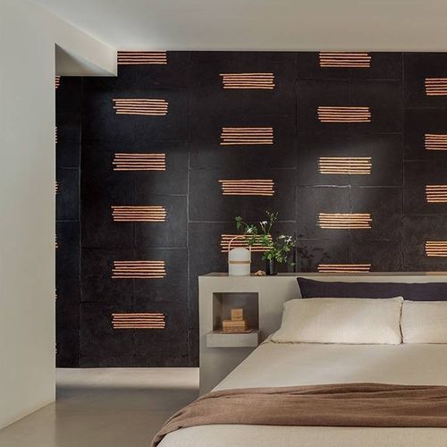 Papel de parede contemporâneo - Hanji - Elitis - geométrico / cor personalizável / em não tecido