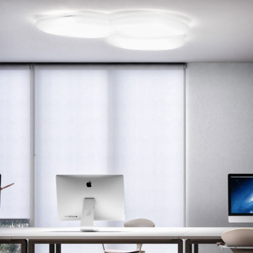 Plafon contemporâneo - MOON - alma light - em ferro / em polietileno / de LED