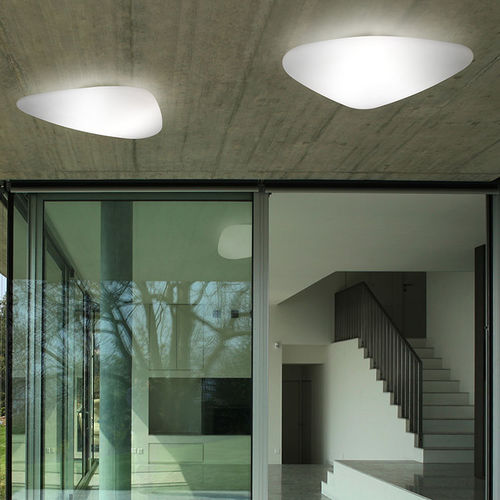 Plafon contemporâneo - STONE - alma light - em alumínio / em aço inoxidável / em ferro