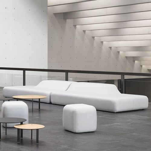 Banco estofado modular - SEASON - Viccarbe - contemporâneo / em tecido / em couro