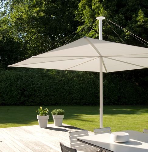 Ombrelone quadrado - SOLIS - Symo Parasols - em tecido / da linha comercial
