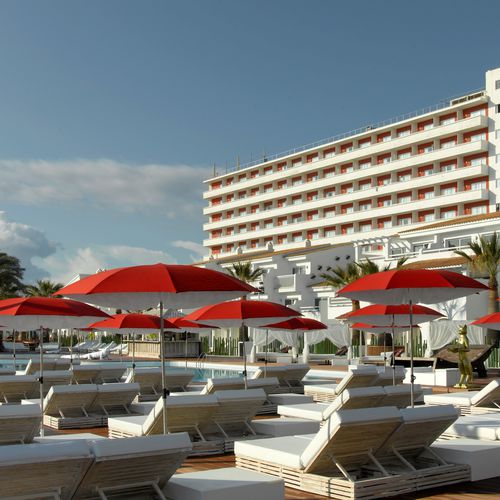 Ombrelone em tecido - PADDO - Symo Parasols - com iluminação embutida / da linha comercial