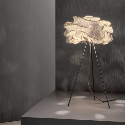 Luminária de mesa - NEVO - a emotional light - em aço pintado / em malha de aço inoxidável / de design original
