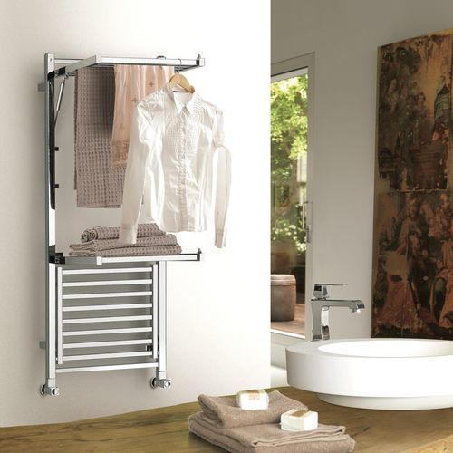 Aquecedor de toalhas a água quente - STENDY ELEGANCE - DELTACALOR - 501 W–750 W / 0 W–500 W / 751 W–1000 W