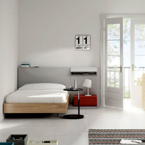Cama de solteiro - KAIROS - Arlex - contemporânea / com criados-mudos / em madeira