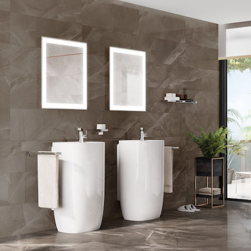 Placas de revestimento em grés porcelanato - PULPIS - Roca Tile - polida / com acabamento natural / brilhante