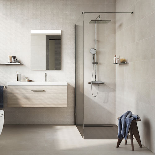 Placas de revestimento em grés porcelanato - COUVET - Roca Tile - com acabamento natural / para ambiente interno / para banheiro