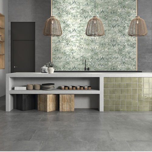 Placas de revestimento em grés porcelanato - TERRE - Roca Tile - com acabamento natural / acetinada / pintada