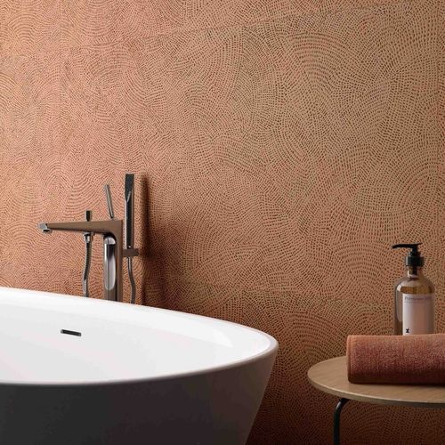 Placas de revestimento em porcelana - KASBAH - Roca Tile - em terracota / fosca / texturizada